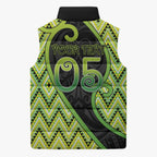 Custom Aotearoa Atua Tanemahuta Sleeveless Puffer Jacket God Of Forests Koru Patterns Koru Patterns