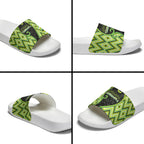 Aotearoa Atua Tanemahuta Slide Sandals God Of Forests Koru Patterns Koru Patterns