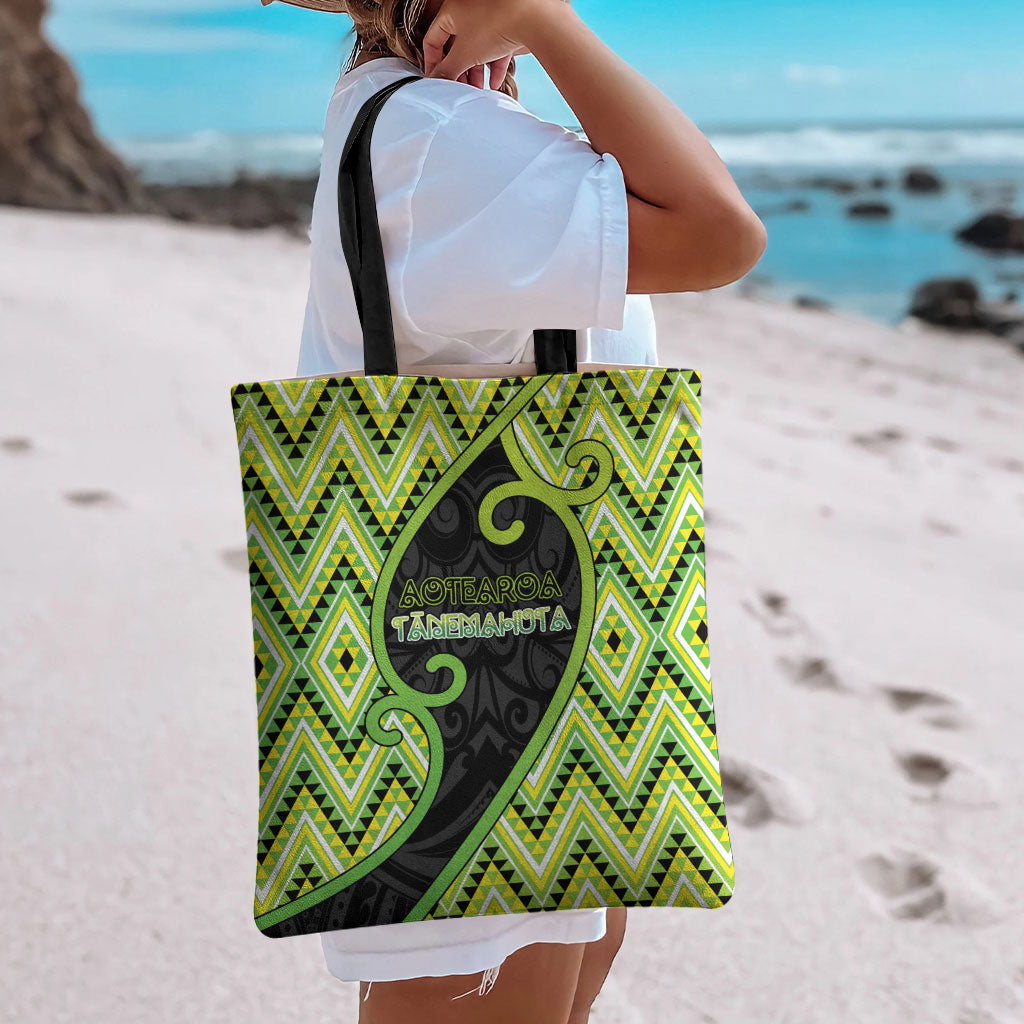 Aotearoa Atua Tanemahuta Tote Bag God Of Forests Koru Patterns Koru Patterns