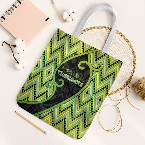 Aotearoa Atua Tanemahuta Tote Bag God Of Forests Koru Patterns Koru Patterns