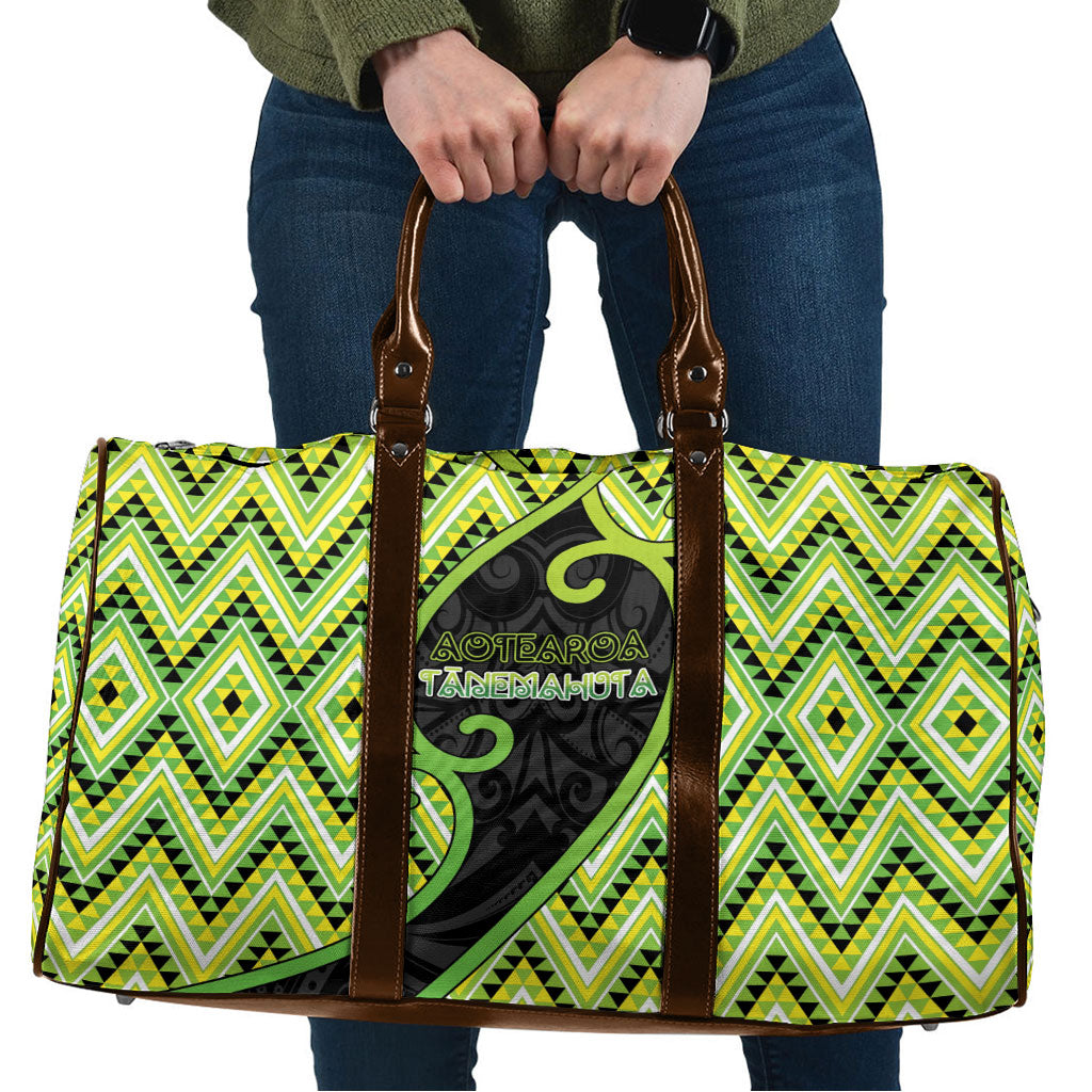 Aotearoa Atua Tanemahuta Travel Bag God Of Forests Koru Patterns Koru Patterns