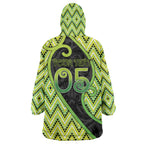 Custom Aotearoa Atua Tanemahuta Wearable Blanket Hoodie God Of Forests Koru Patterns Koru Patterns