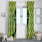 Aotearoa Atua Tanemahuta Window Curtain God Of Forests Koru Patterns Koru Patterns