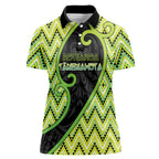 Custom Aotearoa Atua Tanemahuta Women Polo Shirt God Of Forests Koru Patterns Koru Patterns