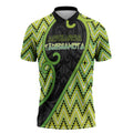 Custom Aotearoa Atua Tanemahuta Zipper Polo Shirt God Of Forests Koru Patterns Koru Patterns