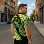 Custom Aotearoa Atua Tanemahuta Zipper Polo Shirt God Of Forests Koru Patterns Koru Patterns
