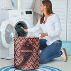 Aotearoa Atua Tumatauenga Laundry Basket God Of War Koru Patterns