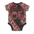 Custom Aotearoa Atua Tumatauenga Baby Onesie God Of War Koru Patterns