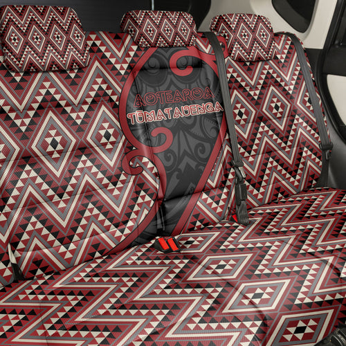 Aotearoa Atua Tumatauenga Back Car Seat Cover God Of War Koru Patterns