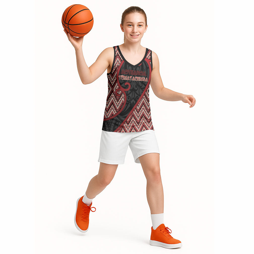 Custom Aotearoa Atua Tumatauenga Basketball Jersey God Of War Koru Patterns