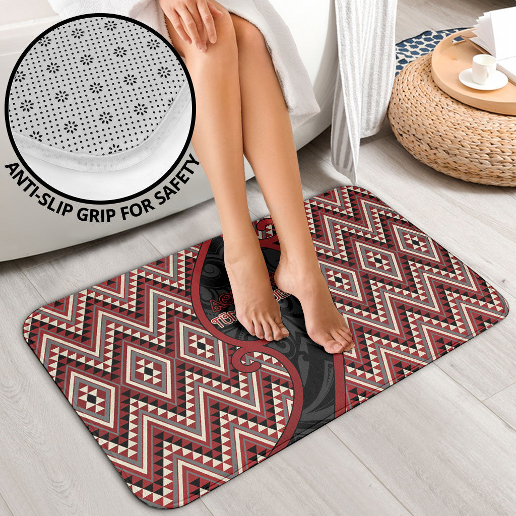 Aotearoa Atua Tumatauenga Bathroom Set God Of War Koru Patterns
