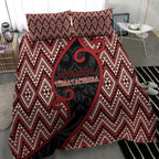 Aotearoa Atua Tumatauenga Bedding Set God Of War Koru Patterns