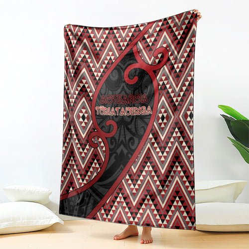 Aotearoa Atua Tumatauenga Blanket God Of War Koru Patterns