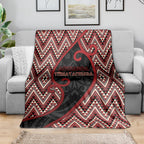 Aotearoa Atua Tumatauenga Blanket God Of War Koru Patterns