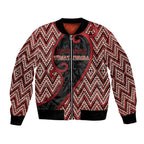 Custom Aotearoa Atua Tumatauenga Bomber Jacket God Of War Koru Patterns