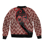 Custom Aotearoa Atua Tumatauenga Bomber Jacket God Of War Koru Patterns
