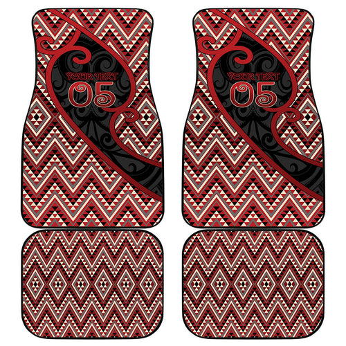 Custom Aotearoa Atua Tumatauenga Car Mats God Of War Koru Patterns