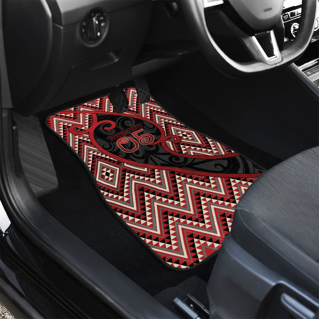 Custom Aotearoa Atua Tumatauenga Car Mats God Of War Koru Patterns