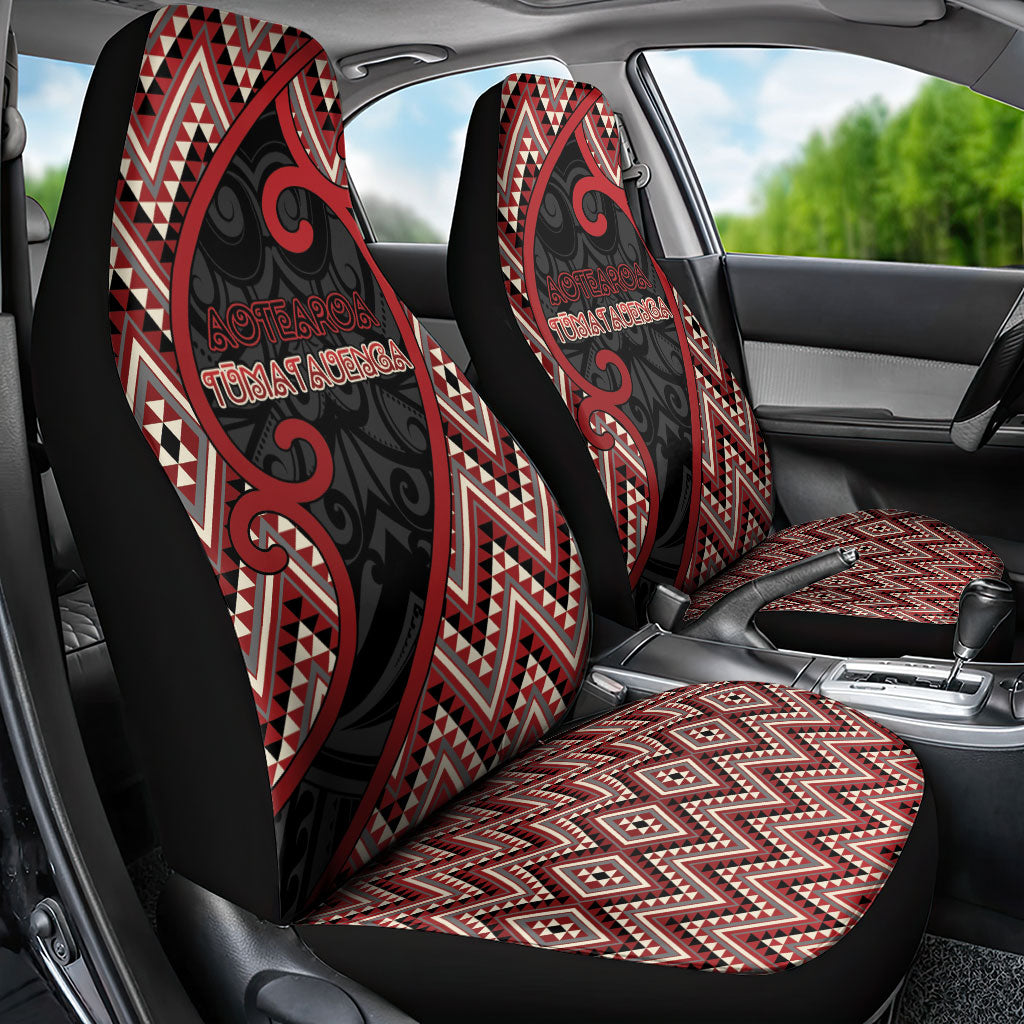 Aotearoa Atua Tumatauenga Car Seat Cover God Of War Koru Patterns