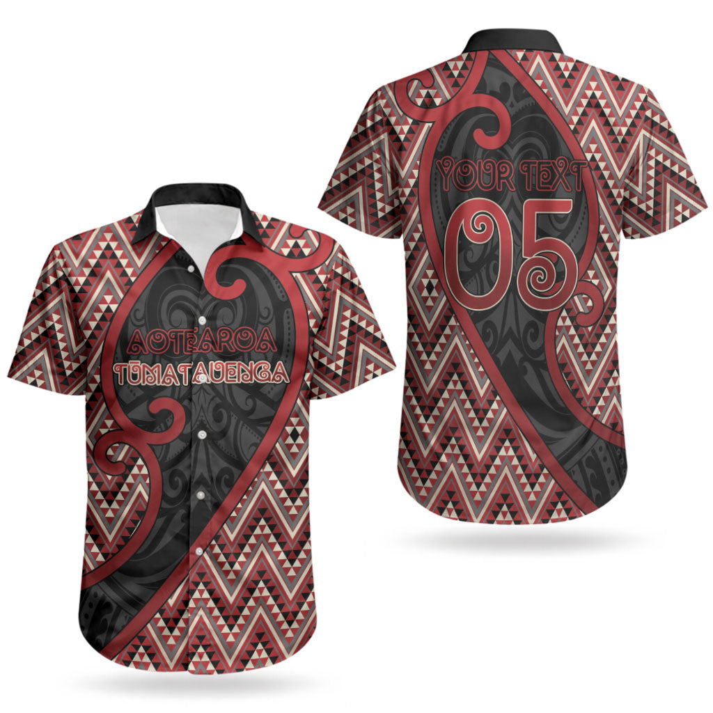 Custom Aotearoa Atua Tumatauenga Couples Matching Off The Shoulder Long Sleeve Dress and Hawaiian Shirt God Of War Koru Patterns