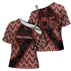 Custom Aotearoa Atua Tumatauenga Cross Shoulder Shirt God Of War Koru Patterns