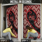 Custom Aotearoa Atua Tumatauenga Door Cover God Of War Koru Patterns