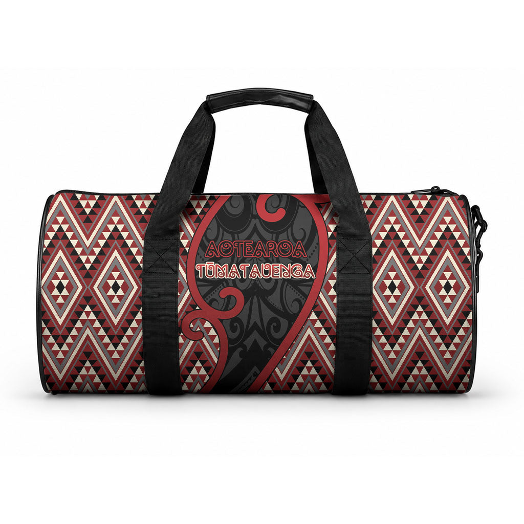 Aotearoa Atua Tumatauenga Duffle Bag God Of War Koru Patterns