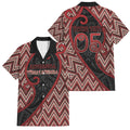 Custom Aotearoa Atua Tumatauenga Family Matching Off Shoulder Short Dress and Hawaiian Shirt God Of War Koru Patterns