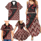 Custom Aotearoa Atua Tumatauenga Family Matching Summer Maxi Dress and Hawaiian Shirt God Of War Koru Patterns