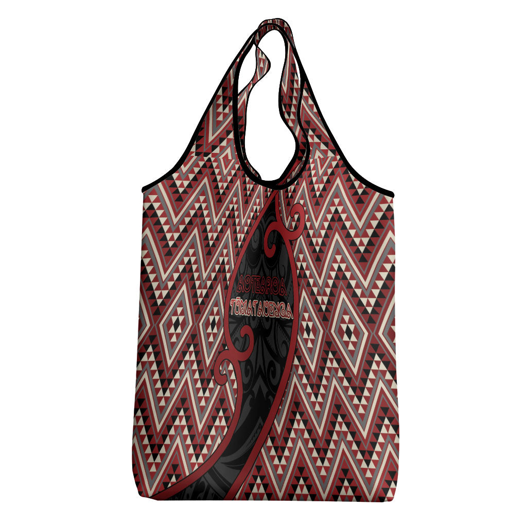 Aotearoa Atua Tumatauenga Grocery Bag God Of War Koru Patterns
