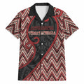 Custom Aotearoa Atua Tumatauenga Hawaiian Shirt God Of War Koru Patterns