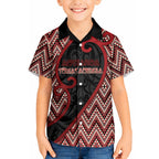 Custom Aotearoa Atua Tumatauenga Hawaiian Shirt God Of War Koru Patterns