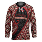 Custom Aotearoa Atua Tumatauenga Hockey Jersey God Of War Koru Patterns