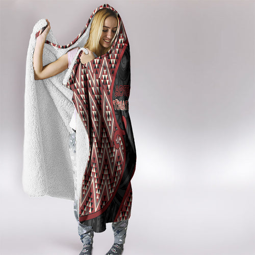 Aotearoa Atua Tumatauenga Hooded Blanket God Of War Koru Patterns