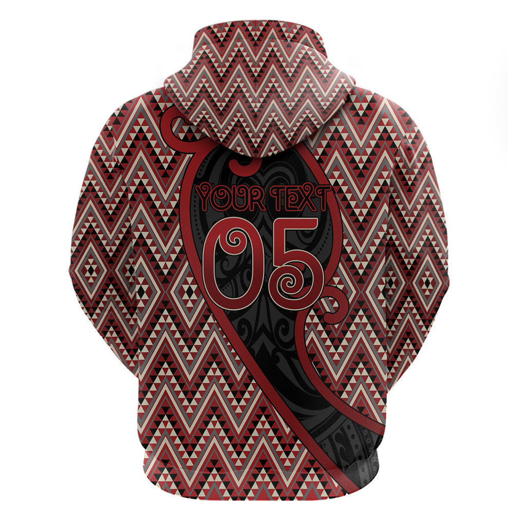 Custom Aotearoa Atua Tumatauenga Hoodie God Of War Koru Patterns