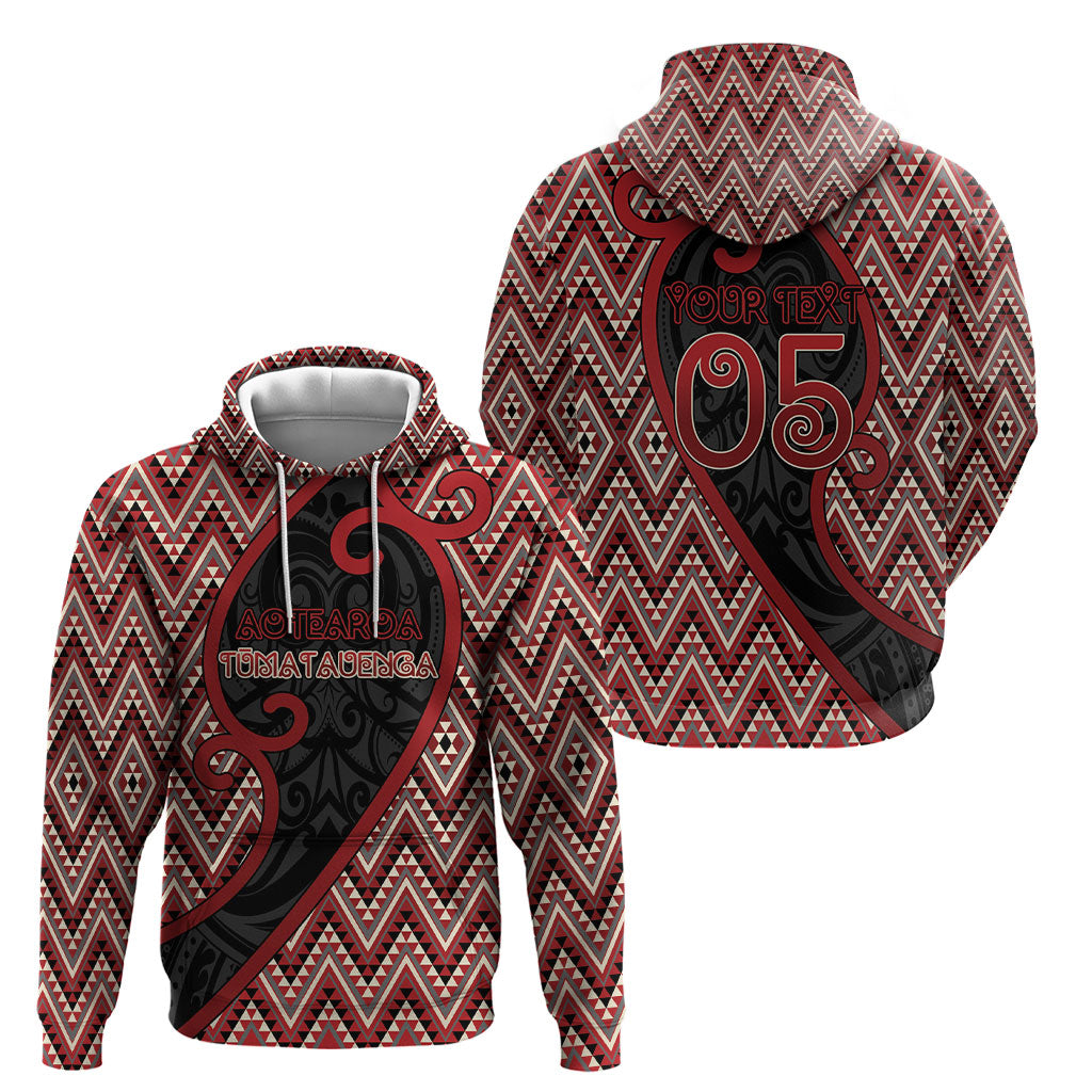 Custom Aotearoa Atua Tumatauenga Hoodie God Of War Koru Patterns