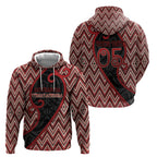 Custom Aotearoa Atua Tumatauenga Hoodie God Of War Koru Patterns