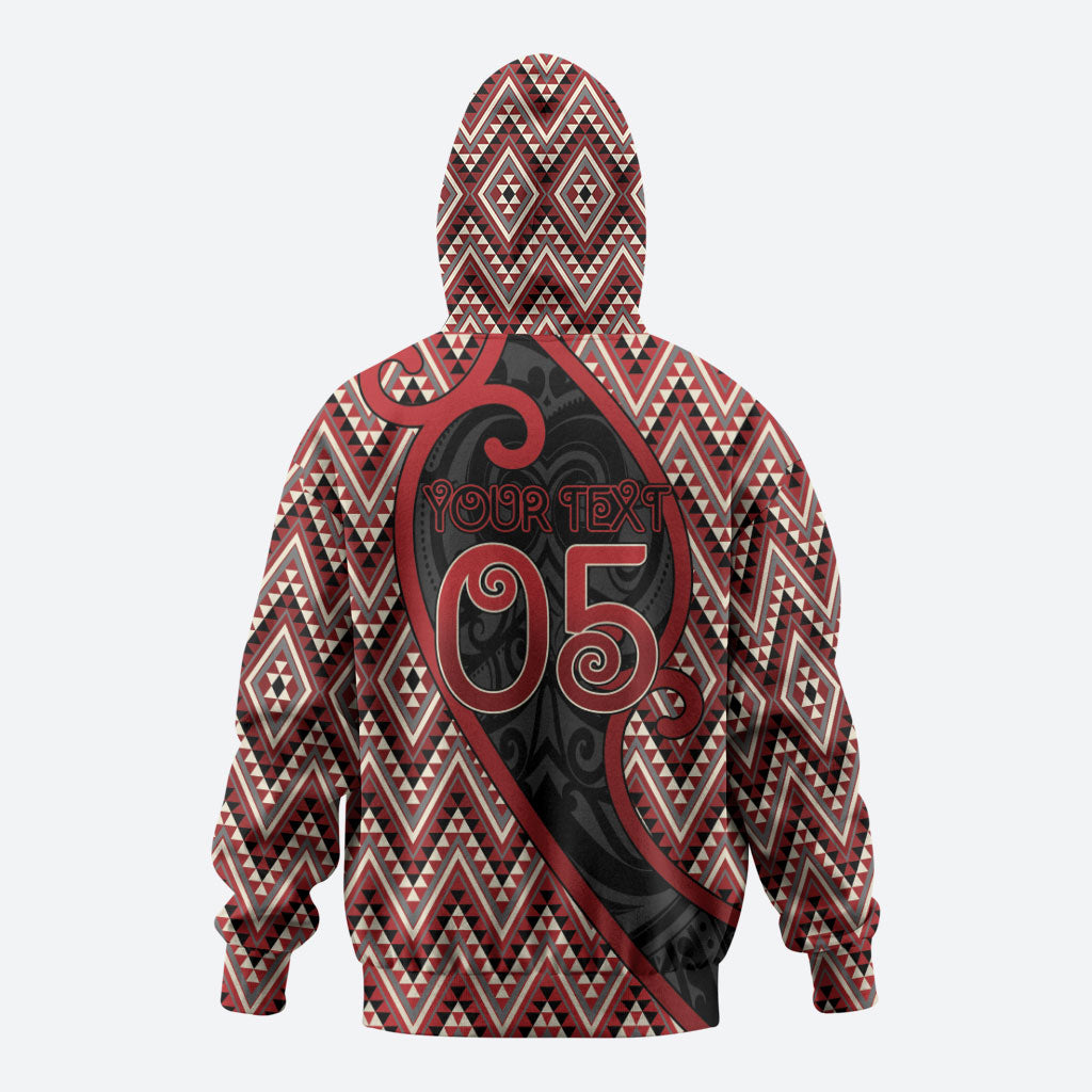 Custom Aotearoa Atua Tumatauenga Hoodie God Of War Koru Patterns