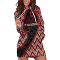 Custom Aotearoa Atua Tumatauenga Hoodie Dress God Of War Koru Patterns