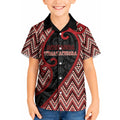 Custom Aotearoa Atua Tumatauenga Kid Hawaiian Shirt God Of War Koru Patterns