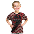 Custom Aotearoa Atua Tumatauenga Kid T Shirt God Of War Koru Patterns