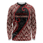 Custom Aotearoa Atua Tumatauenga Long Sleeve Shirt God Of War Koru Patterns