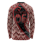 Custom Aotearoa Atua Tumatauenga Long Sleeve Shirt God Of War Koru Patterns