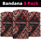 Aotearoa Atua Tumatauenga Neck Gaiter God Of War Koru Patterns