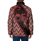 Custom Aotearoa Atua Tumatauenga Padded Jacket God Of War Koru Patterns