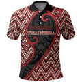 Custom Aotearoa Atua Tumatauenga Polo Shirt God Of War Koru Patterns