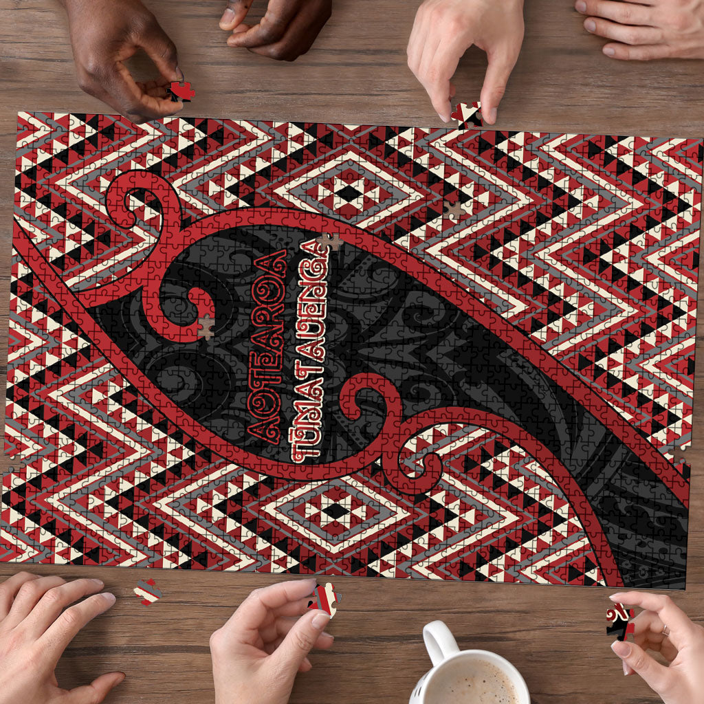 Aotearoa Atua Tumatauenga Puzzle God Of War Koru Patterns