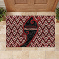 Aotearoa Atua Tumatauenga Rubber Doormat God Of War Koru Patterns