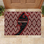 Aotearoa Atua Tumatauenga Rubber Doormat God Of War Koru Patterns