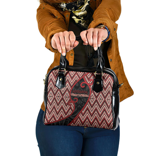 Aotearoa Atua Tumatauenga Shoulder Handbag God Of War Koru Patterns